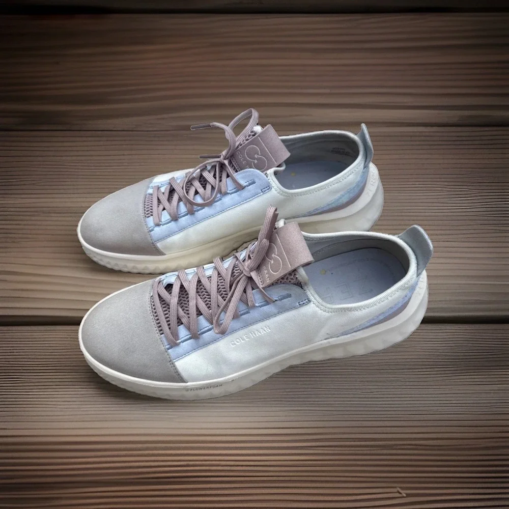 Cole Haan Women's Generation Zerogrand II Sneakers, Camel/Rose/Blue Size 11